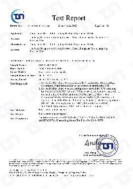 ROHS report for light strip