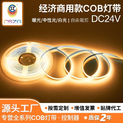 LED low-voltage flexible light strip line light waterproof economical commercial COB light strip no light bead no light spot line groove light
