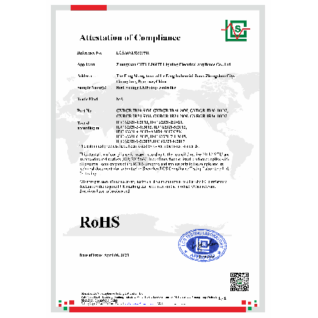 CE ROHS certificate for controller