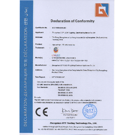 CE certification of light strip controller