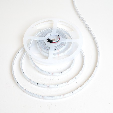 Factory wholesale COB iridescent light strip 24V low-voltage self-adhesive full-color running horse racing track music sound control light strip