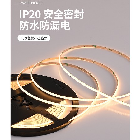 Ultra narrow and ultra bright 5mm wide dual color Cobb light strip with 24V low-voltage light box soft light strip embedded in home decoration linear decoration