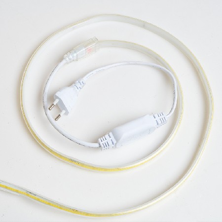 High voltage transparent COB light strip 220V outdoor waterproof engineering indoor household ceiling no dark area flexible light strip