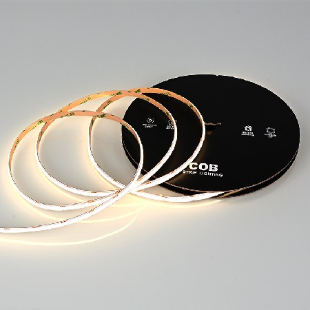 LED low-voltage light strip, high brightness COB monochrome light strip, flexible light strip, indoor decoration, household wardrobe light strip, manufacturer wholesale