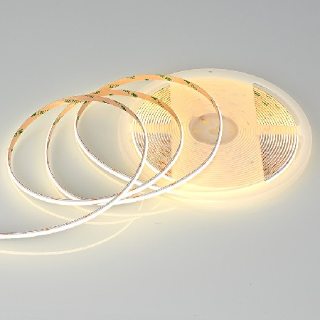 Engineering style transparent 24V low-voltage light strip, household monochrome living room high brightness cob waterproof light strip, manufacturer wholesale