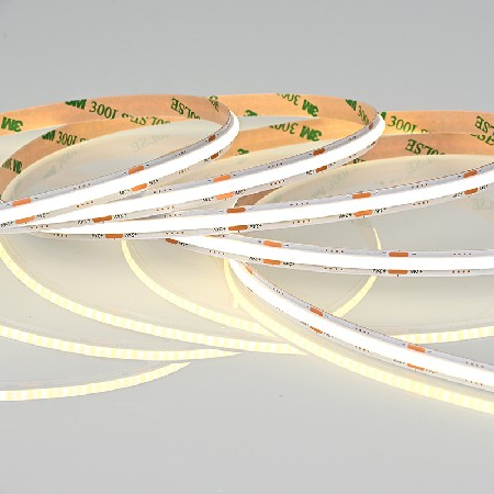 Engineering style transparent 24V low-voltage light strip, household monochrome living room high brightness cob waterproof light strip, manufacturer wholesale